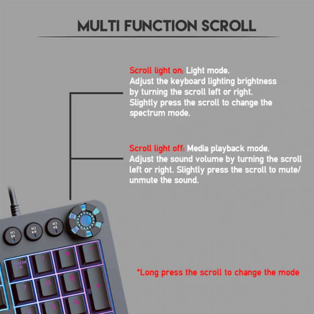 خرید کیبورد گیمینگ مدل MAX CORE MK852 - Image 2