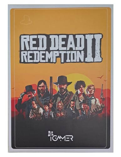 برچسب کنسول PS5 FAT (iG) طرح RDR2