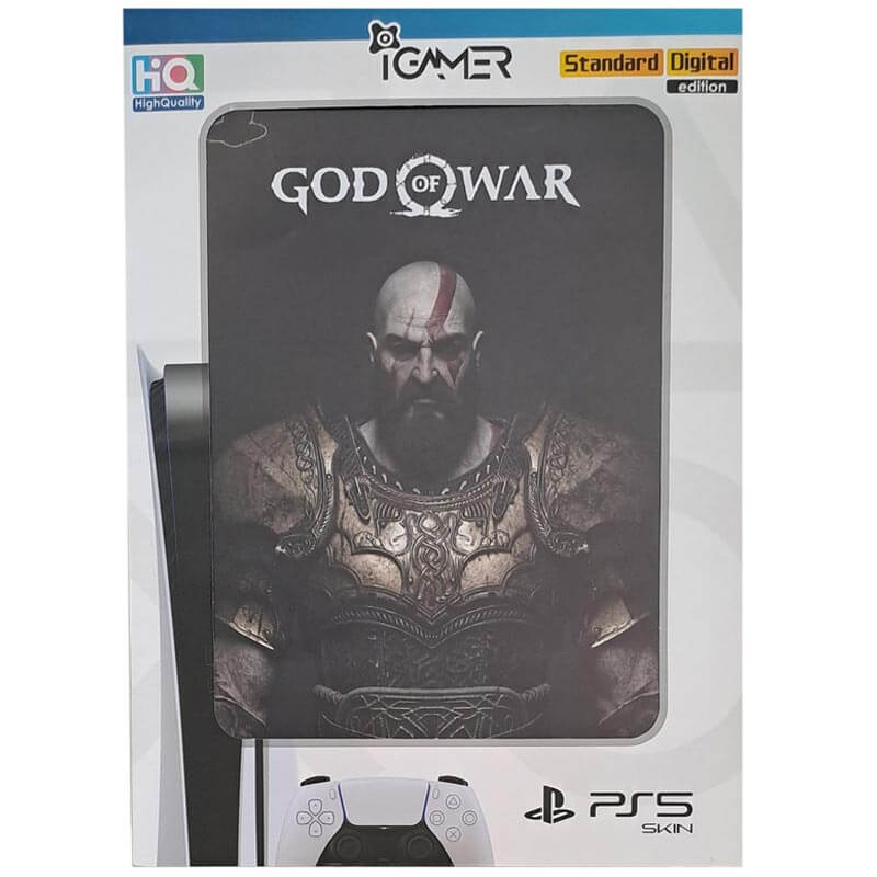 برچسب کنسول PS5 FAT (iG) طرح GOW2 - Image 2