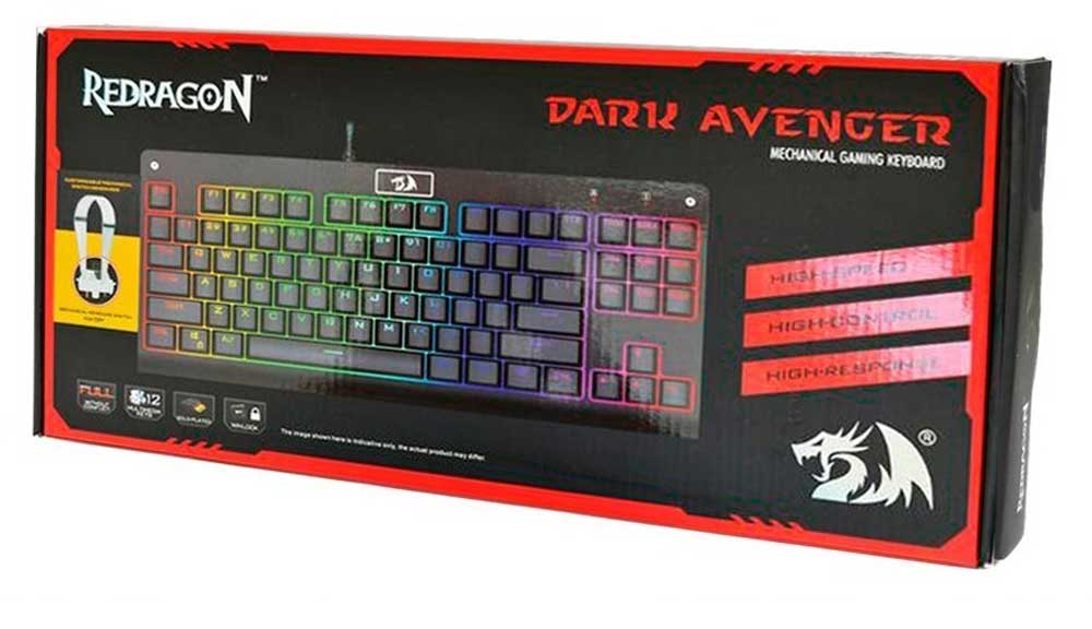 کیبورد گیمینگ مکانیکال ردراگون مدل Redragon Dark Avenger K568 - Image 2