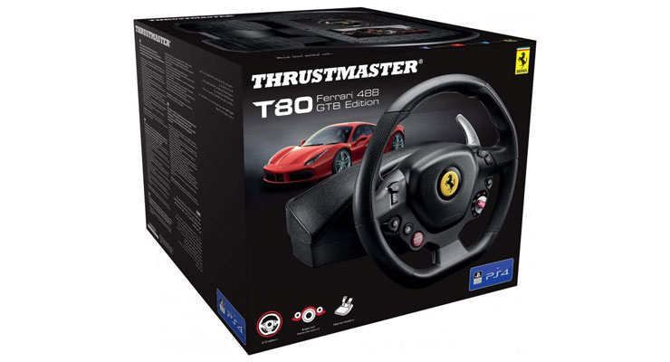 فرمان بازی Thrustmaster T80 مدل Ferrari 488 GTB Edition ویژه کنسول PS4 - Image 3