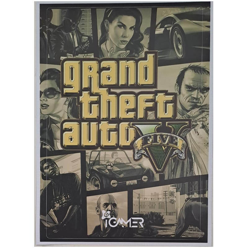 برچسب کنسول PS5 FAT (iG) طرح پوستر GTA - Image 2