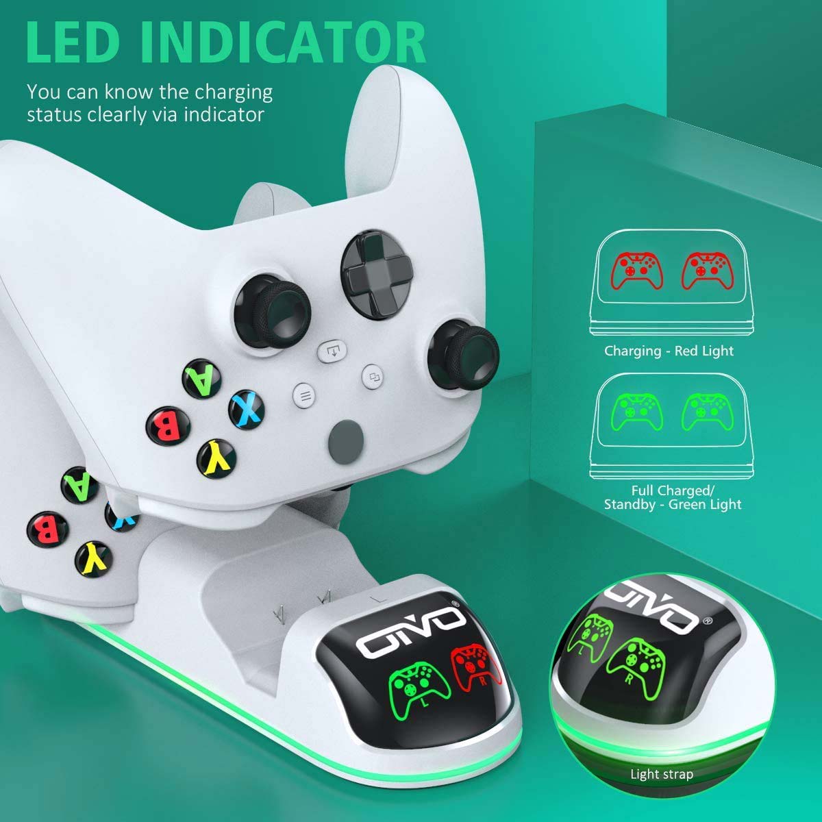 خرید شارژر دسته ایکس باکس مدل oivo IV X131W - Image 3