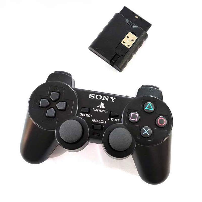 دسته بازی بی سیم PS2 دانگل دار جعبه دار - Image 2