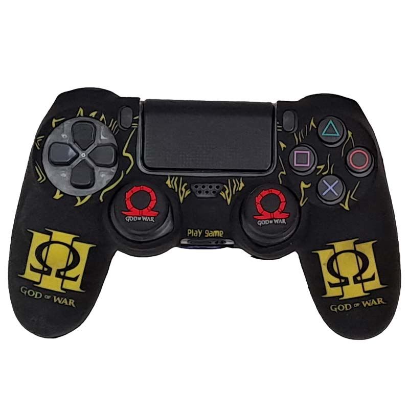 روکش دسته PS4 طرح God Of War سفید و زرد - Image 2
