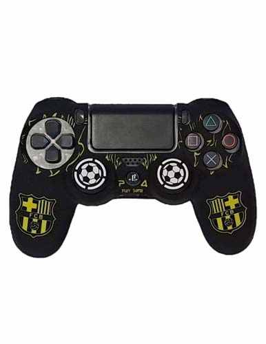 روکش دسته PS4 طرح FCB زرد با آنالوگ