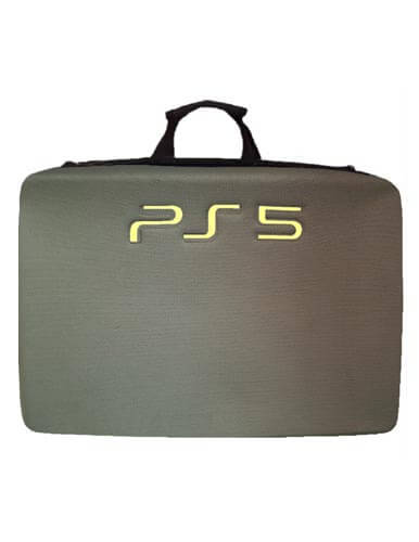 کیف حمل PS5 فت طرح پارچه ای زیتونی