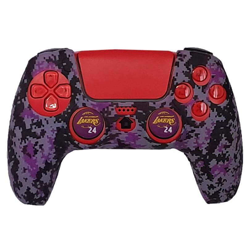 محافظ دسته PS5 طرح پیکسلی بنفش - Image 4