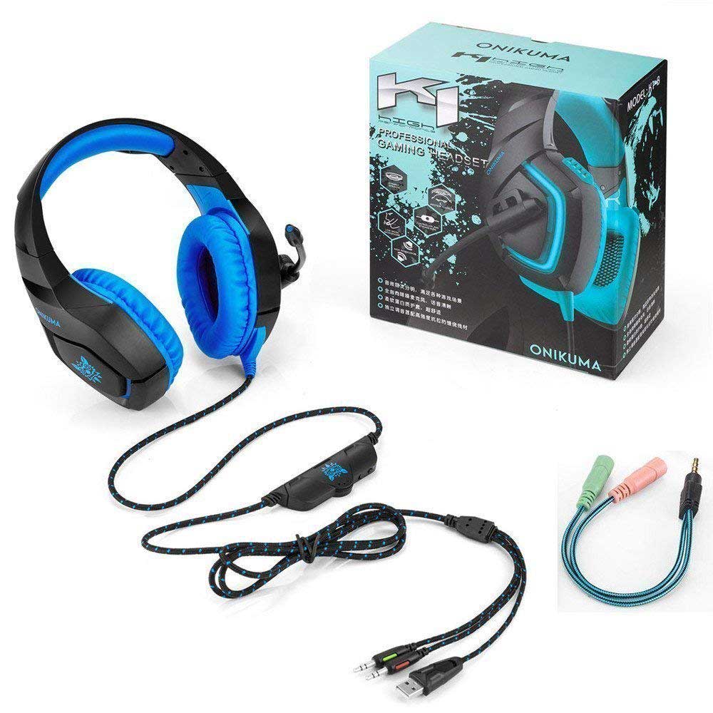هدست گیمینگ اونیکوما مدل Onikuma K1B Blue Edition - Image 3
