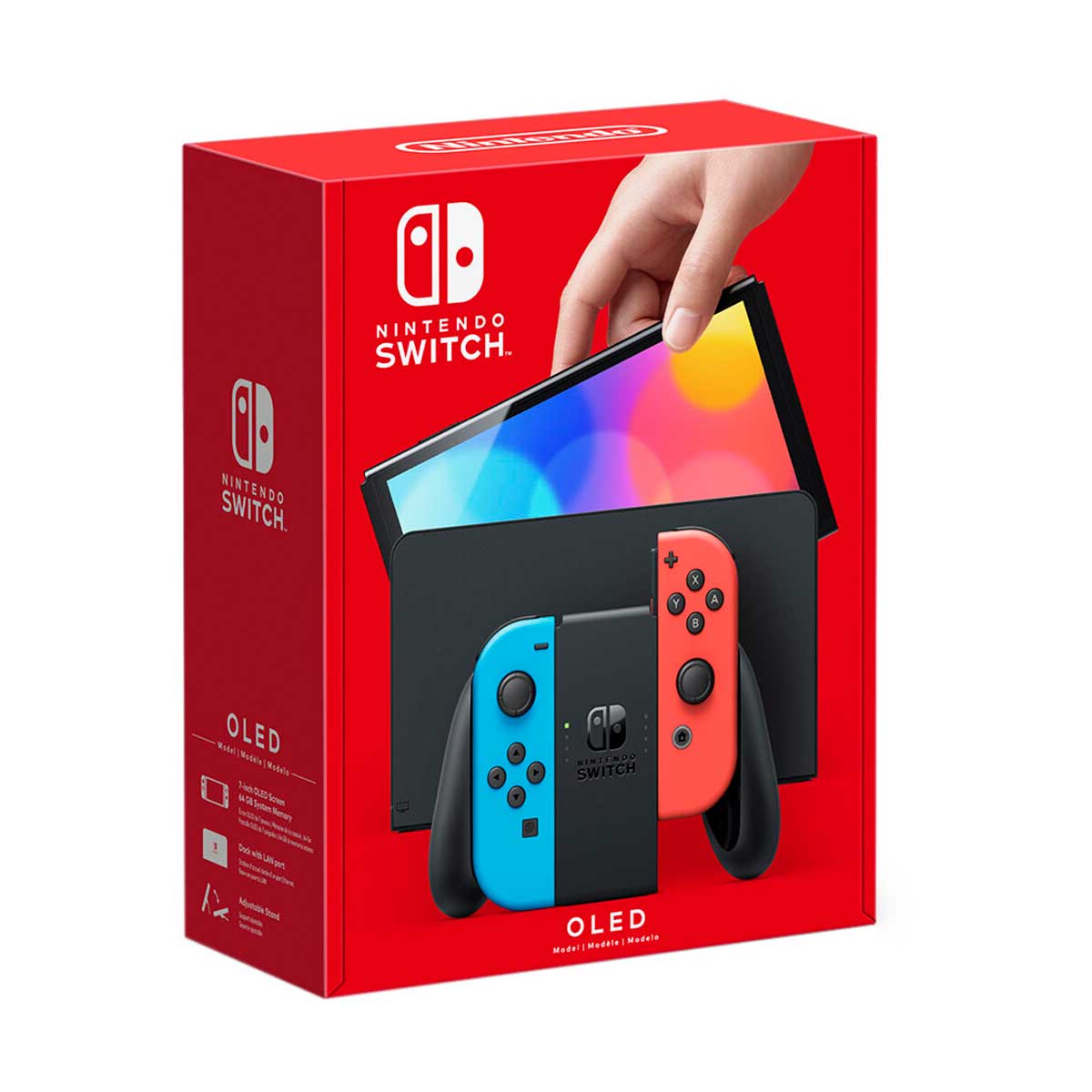 کنسول بازی نینتندو سوییچ مدل Nintendo Switch OLED Neon Red & Blue - Image 3