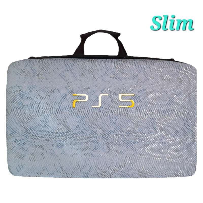 کیف چرمی حمل کنسول PS5 slim طرح پلنگی - Image 5
