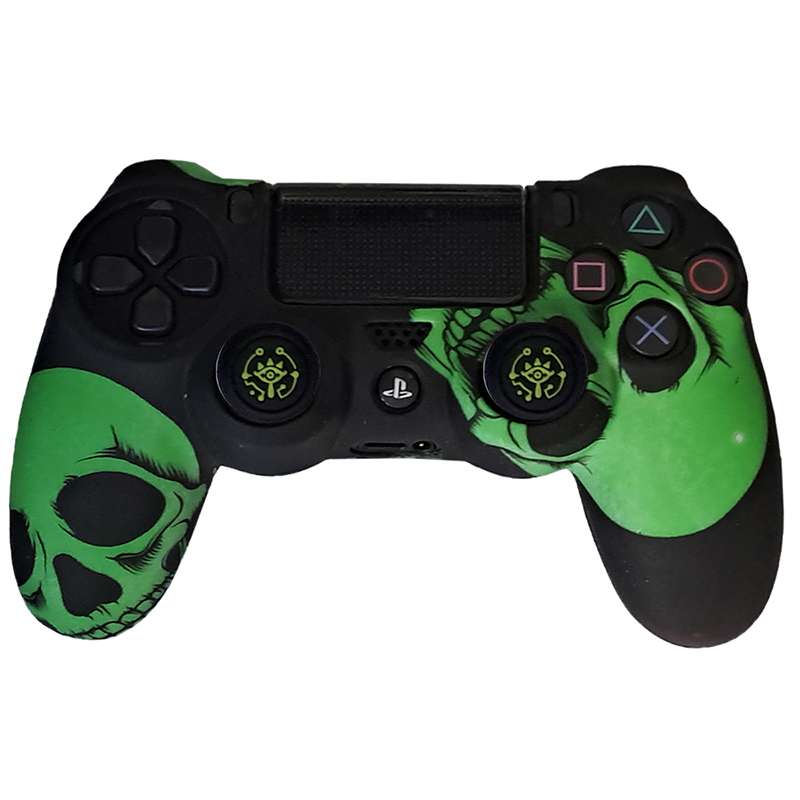 روکش دسته PS4 طرح Green skull - Image 4