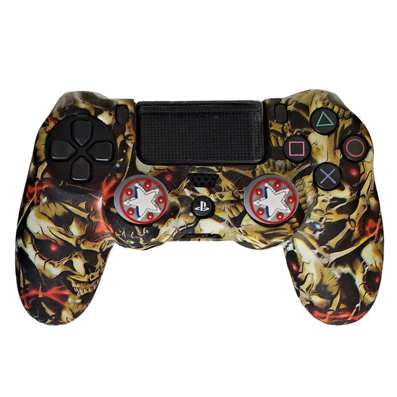 روکش دسته PS4 طرح جمجمه چشم قرمز - Image 3