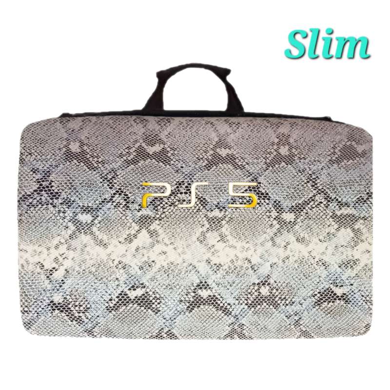 کیف چرمی حمل کنسول PS5 slim طرح پلنگی - Image 11