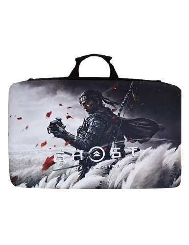 کیف حمل PS5 مدل slim طرح Ghost Of Tsushima
