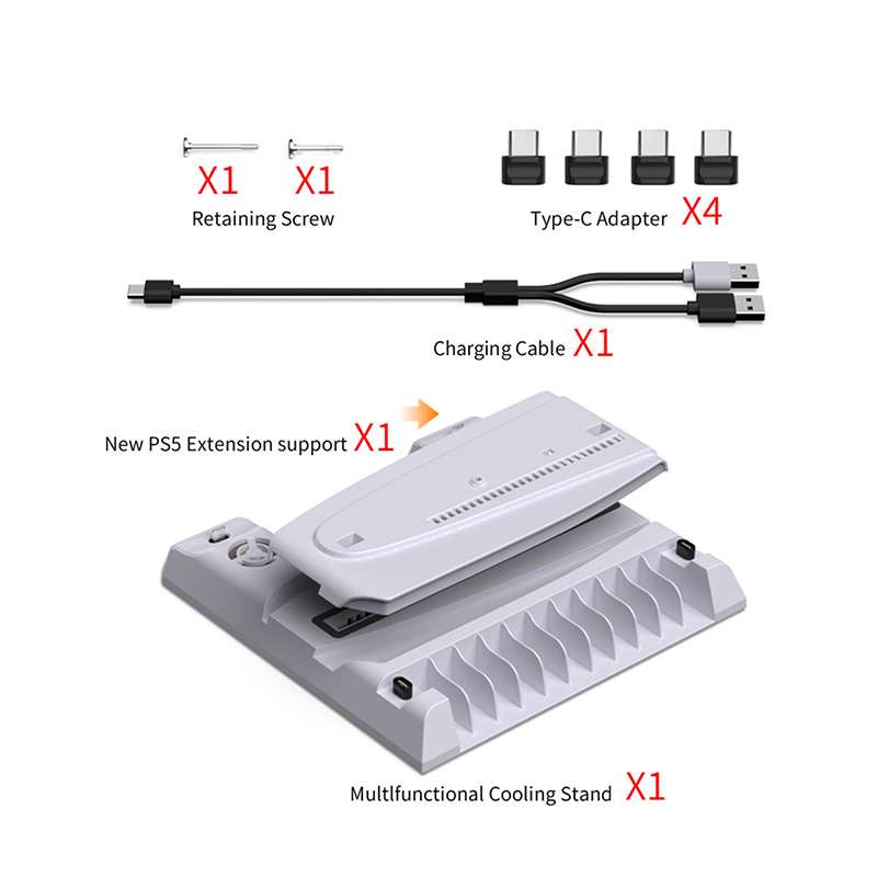 استند چند منظوره PS5/PS5SLIM دابی مدل DOBE TP5-3537B - Image 7