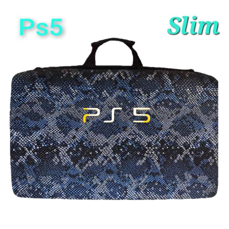 کیف چرمی حمل کنسول PS5 slim طرح پلنگی - Image 9