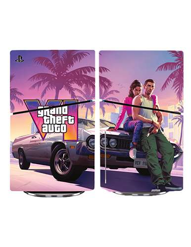 برچسب کنسول PS5 SLIM (GO) طرح GTA VI