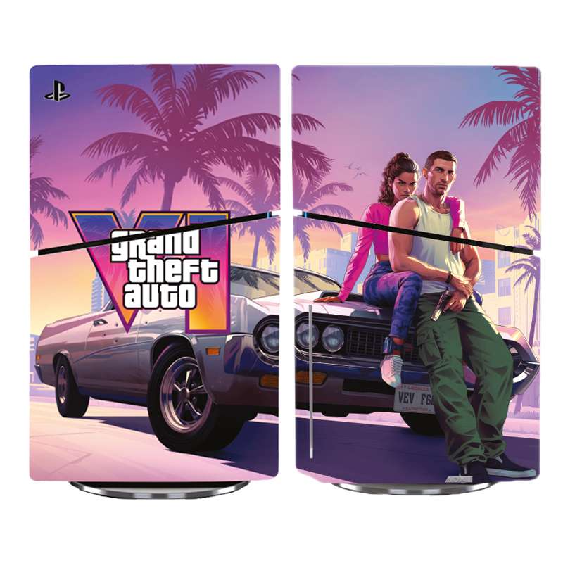 برچسب کنسول PS5 SLIM (GO) طرح GTA VI - Image 3