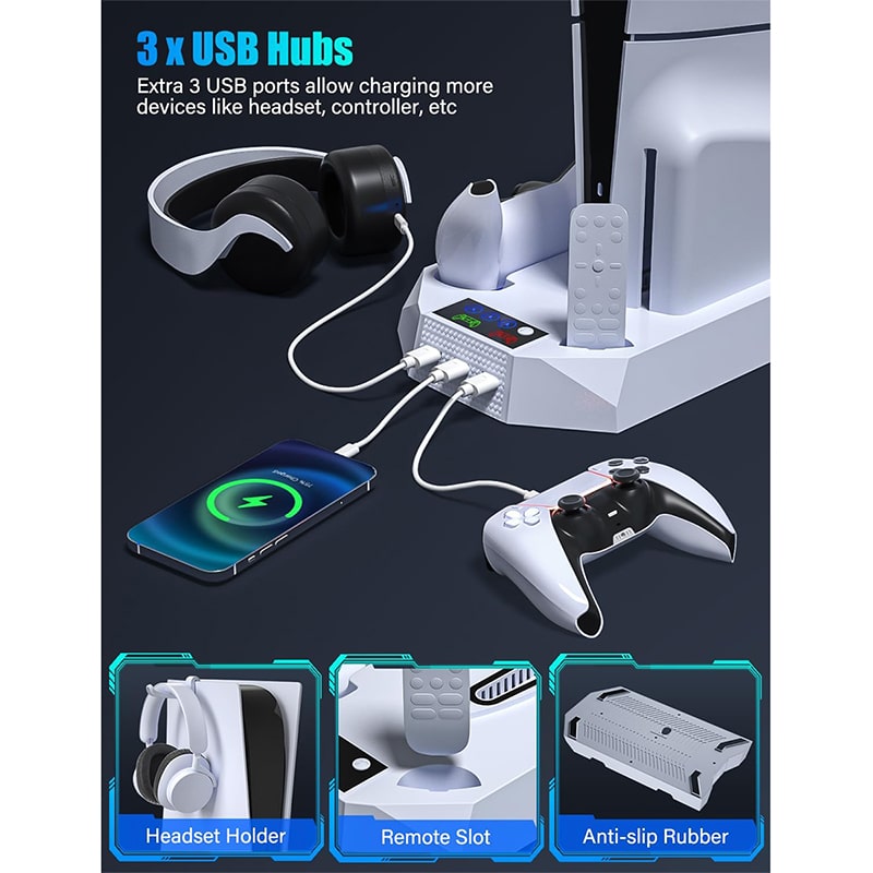 پایه چند منظوره PS5/PS5 SLIM مدل YH-55-1 - Image 6