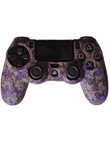 روکش دسته PS4 طرح ارتشی پیکسلی بنفش