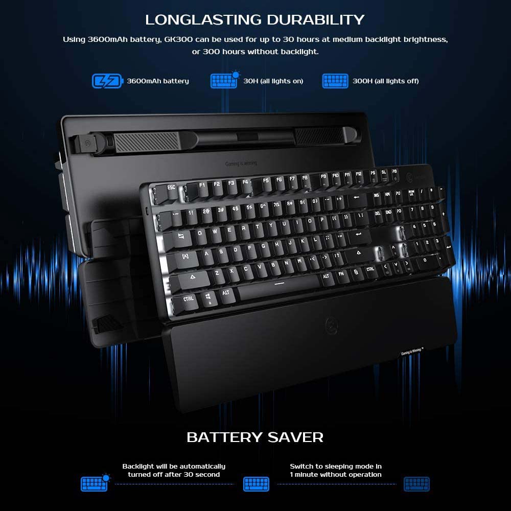 خرید کیبورد بی سیم گیم سیر مدل GameSir GK300 - Image 8