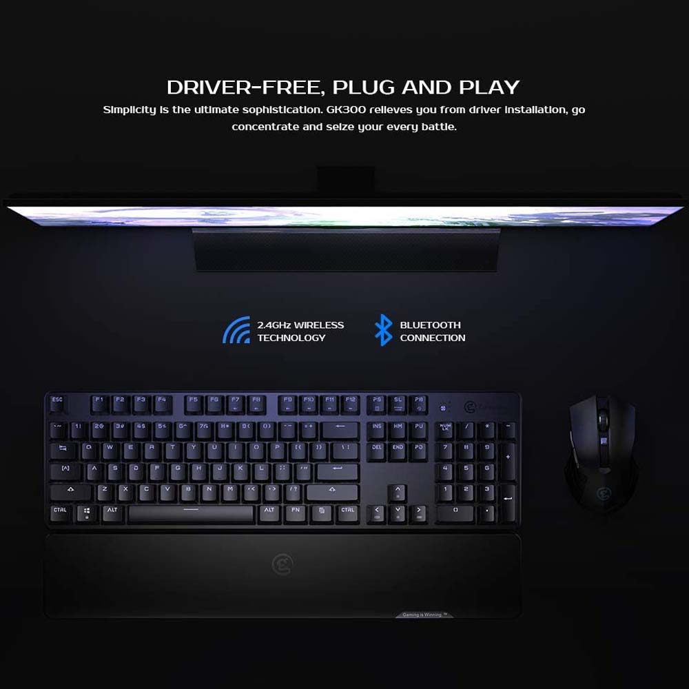 خرید کیبورد بی سیم گیم سیر مدل GameSir GK300 - Image 7