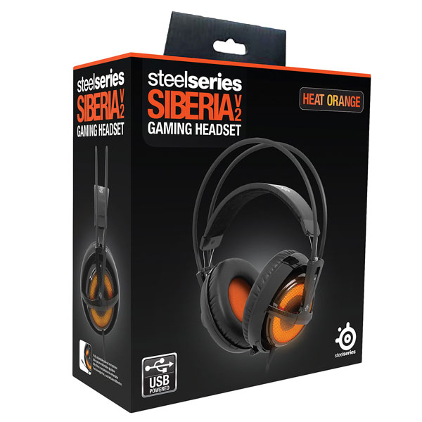هدست گیمینگ SteelSeries مدل Siberia V2 Heat Orange - Image 2