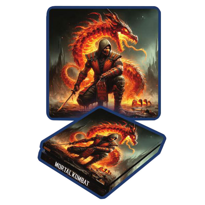برچسب کنسول PS4 (GO) طرح MORTAL KOMBAT - Image 4