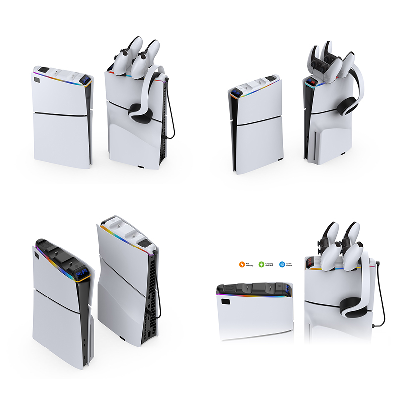 پایه شارژر دسته PS5 اسلیم دابی مدل TP5-3597 RGB - Image 5