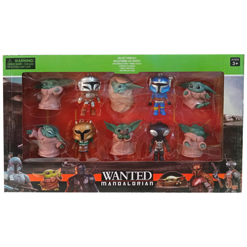 فیگور Starwars طرح بیبی یودا و مندلورین بسته 10 عددی - Image 2