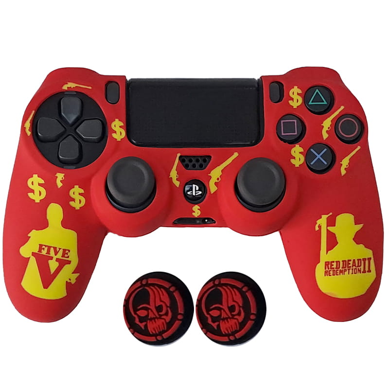 روکش دسته PS4 طرح رد دد red dead 3 - Image 2