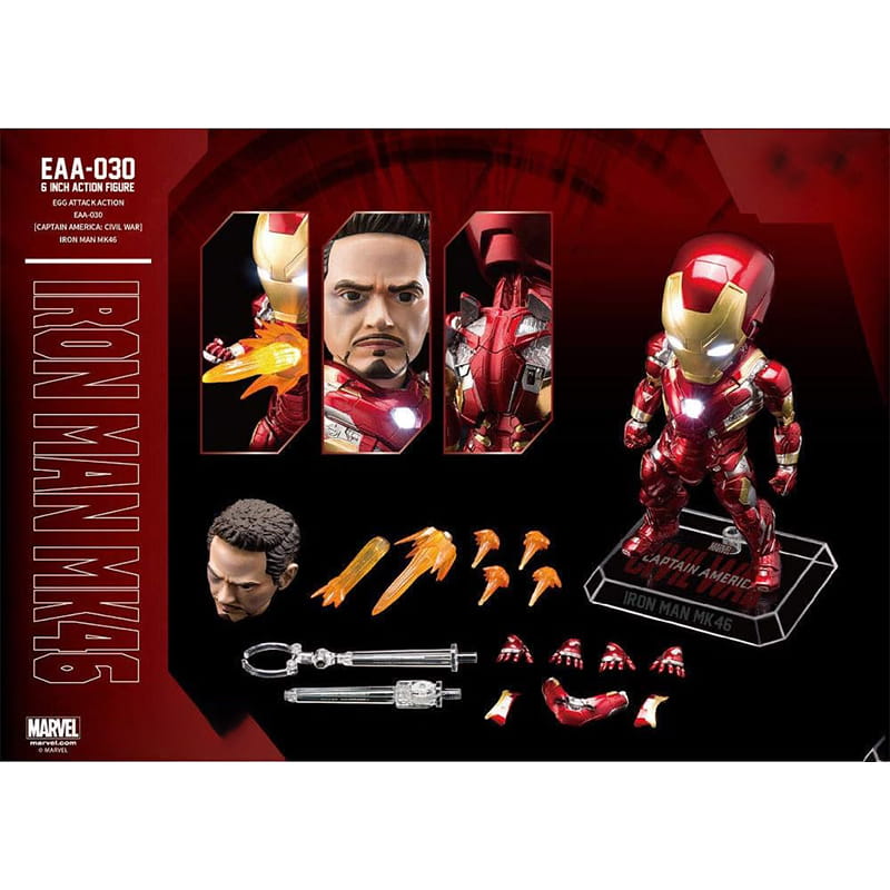 اکشن فیگور Beast Kingdom طرح Iron Man Eaa-030 Civil War Mk 46 - Image 6