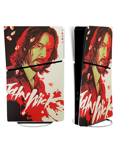 برچسب کنسول PS5 SLIM (GO) طرح جان ویک John Wick