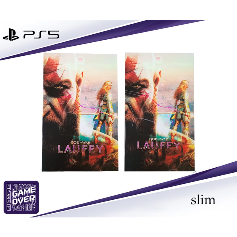 برچسب کنسول PS5 SLIM (GO) طرح GOD OF WAR LAUFEY - Image 3