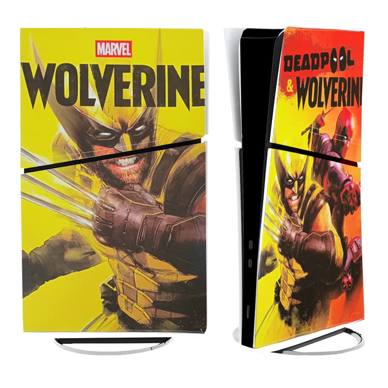 برچسب کنسول PS5 SLIM (GO) طرح ولورین WOLVERINE - Image 2