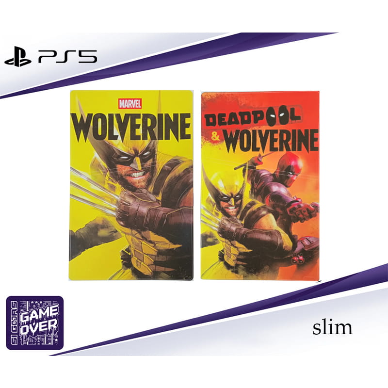 برچسب کنسول PS5 SLIM (GO) طرح ولورین WOLVERINE - Image 3