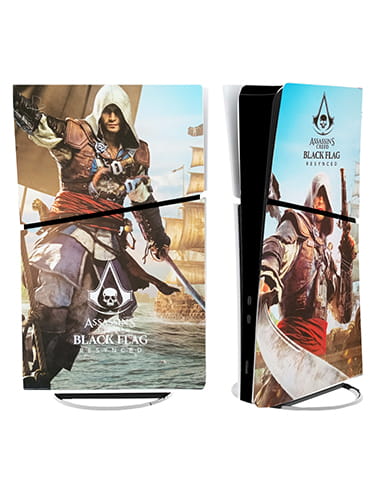 برچسب کنسول PS5 SLIM (GO) طرح ASSASSINS CREED BLACK FLAG