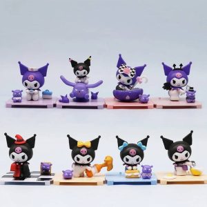 فیگور کرومی انیمه Hello kitty کد 1839/91 بسته 8 عددی