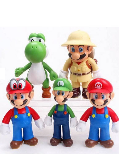 فیگور طرح Super Mario کد 2001 بسته 5 عددی