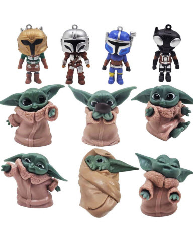 فیگور Starwars طرح بیبی یودا و مندلورین بسته 10 عددی