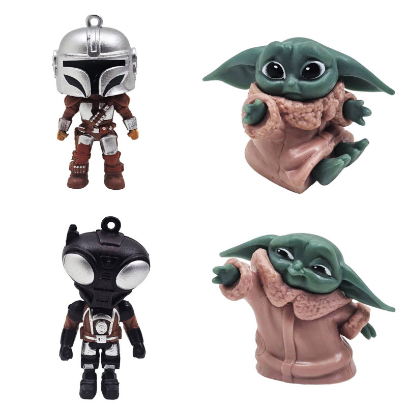 فیگور Starwars طرح بیبی یودا و مندلورین بسته 10 عددی - Image 4