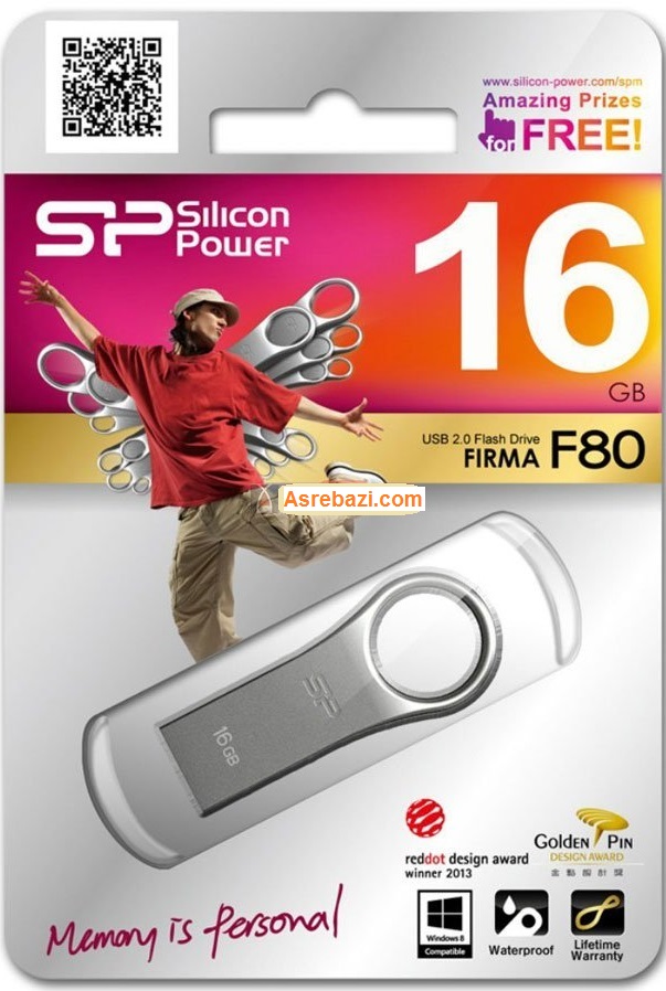 فلش مموری 16GB - SP Firma F80 Silver