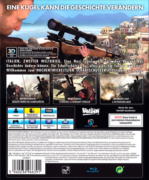 بازی PS4 Sniper Elite 4 - Image 2