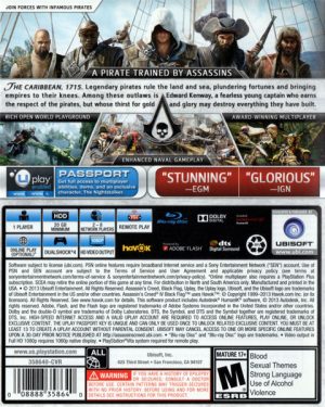 بازی پلی استیشن 4 Assassins Creed IV Black Flag