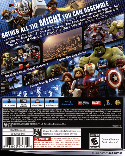 خرید بازی LEGO Marvel Avengers PS4 - Image 2