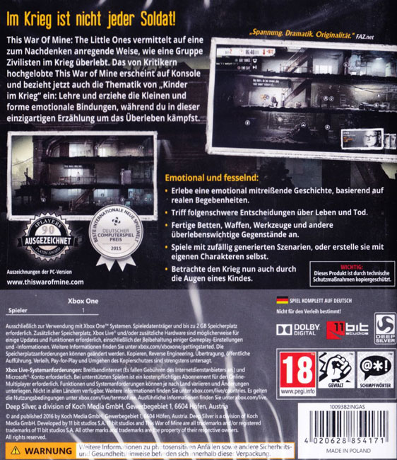 خرید بازی PS4 This War of Mine The Little Ones - Image 2